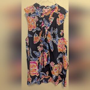 Lilly Pulitzer Navy Floral Blouse